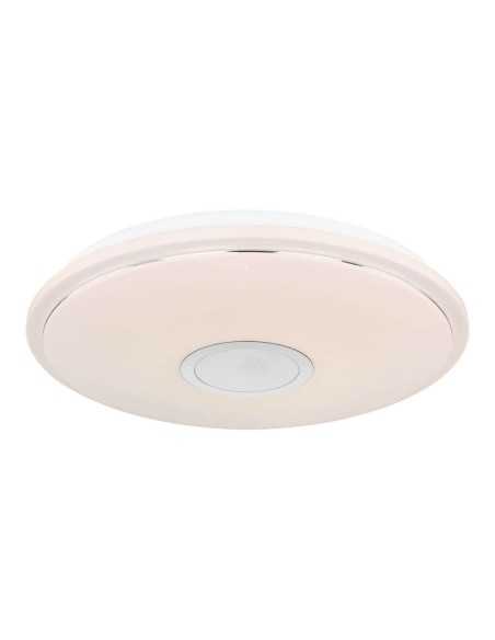 Plafoniera LED Connor bianca Ø 50 cm con cassa Bluetooth e luce CCT 3000-6000 K | Globo Lighting -GLOBO LIGHTING
