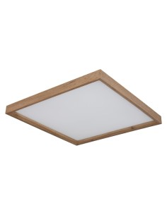 Plafoniera LED Cindarella quadrata 45 cm con cornice effetto legno, 24 W CCT | Globo -GLOBO LIGHTING 2