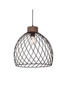 Lampada a sospensione Isabelle a sfera Ø 35 in metallo nero e marrone, E27 | Globo Lighting -GLOBO LIGHTING 2