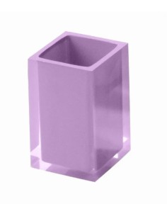 Bicchiere portaspazzolini Rainbow in resina lilla | Gedy -GEDY