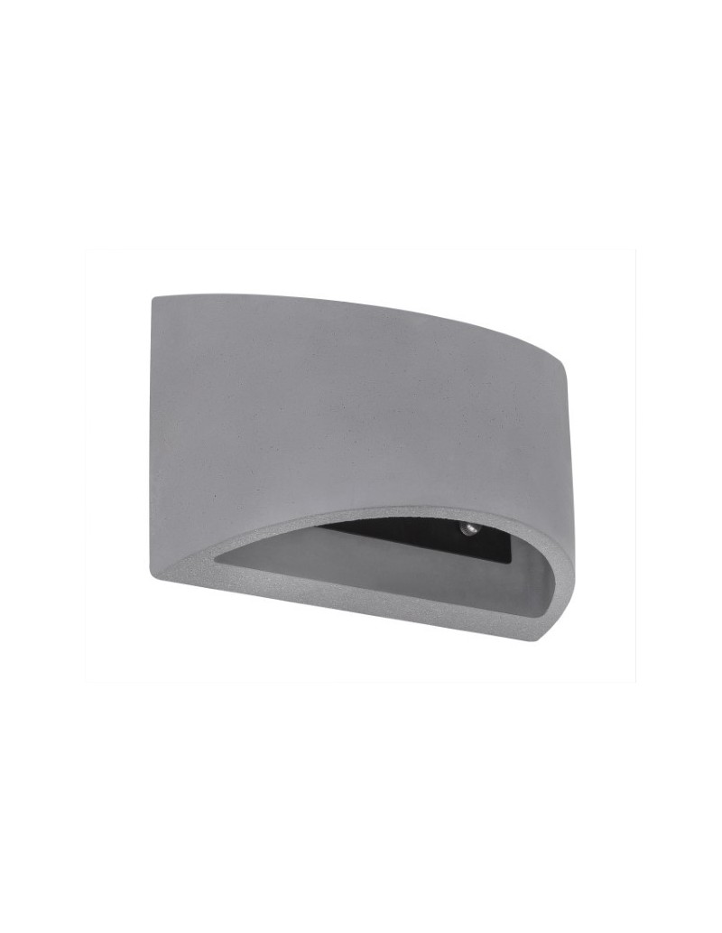 Applique Timo 20 cm in cemento grigio, minimale, luce alto/basso, G9 | Globo -GLOBO LIGHTING