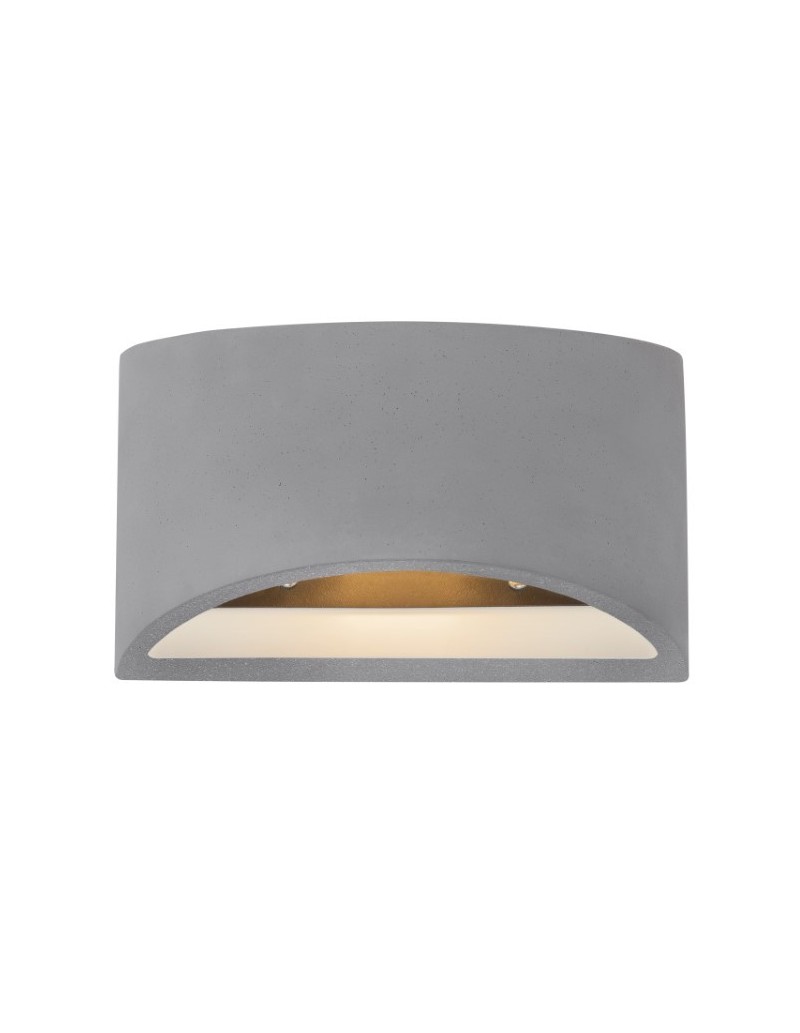 Applique Timo 20 cm in cemento grigio, minimale, luce alto/basso, G9 | Globo -GLOBO LIGHTING