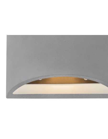 Applique Timo 20 cm in cemento grigio, minimale, luce alto/basso, G9 | Globo -GLOBO LIGHTING