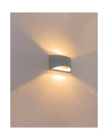 Applique Timo 20 cm in cemento grigio, minimale, luce alto/basso, G9 | Globo -GLOBO LIGHTING