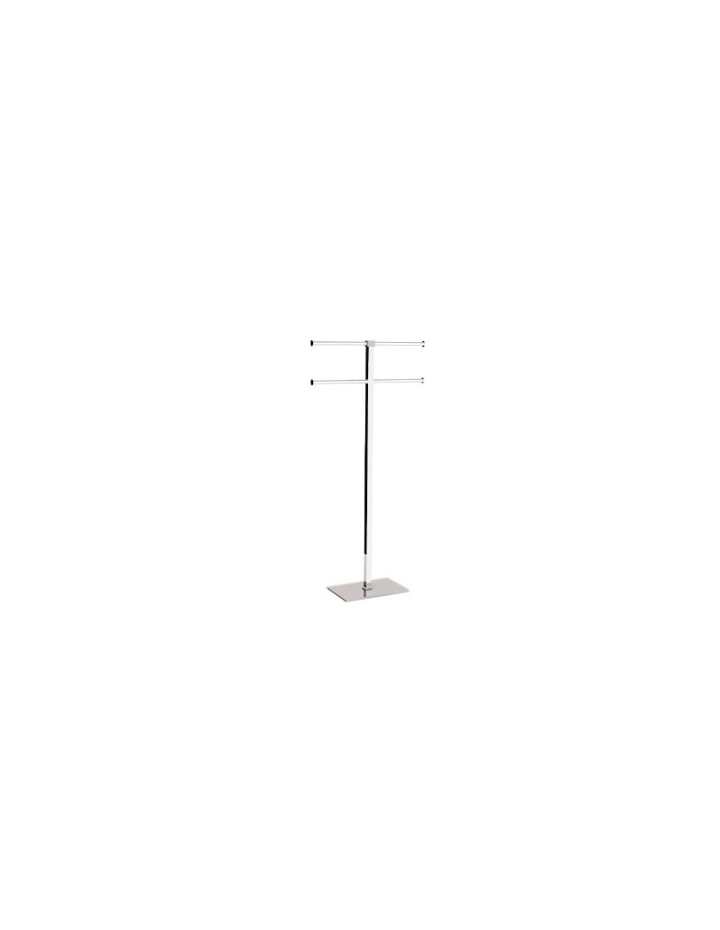 Piantana portasciugamani Rainbow in acciaio inox e resina tortora, 40,4x15,5x83,7 cm | Gedy -GEDY