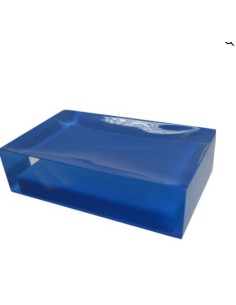 Portasapone da appoggio Rainbow in resina blu, 11 x 7 x 3 cm | Gedy -GEDY