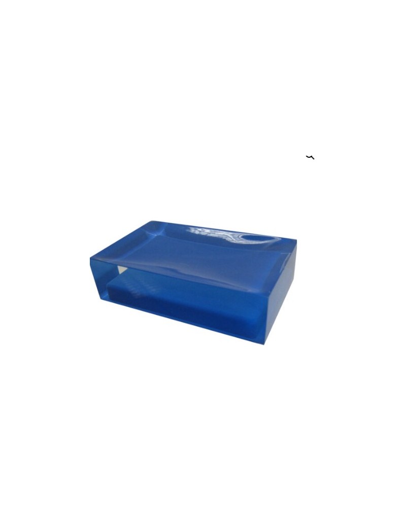 Portasapone da appoggio Rainbow in resina blu, 11 x 7 x 3 cm | Gedy -GEDY