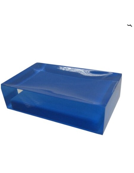 Portasapone da appoggio Rainbow in resina blu, 11 x 7 x 3 cm | Gedy -GEDY