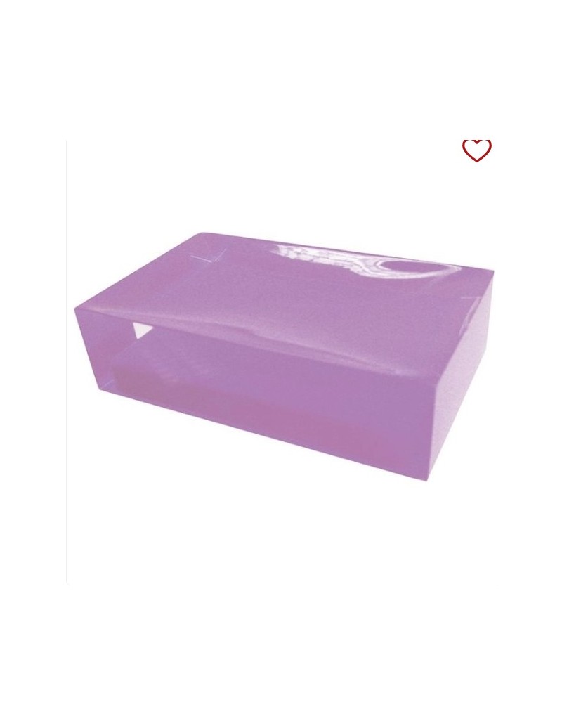 Portasapone da appoggio Rainbow in resina lilla, 11 x 7 x 3 cm | Gedy -GEDY