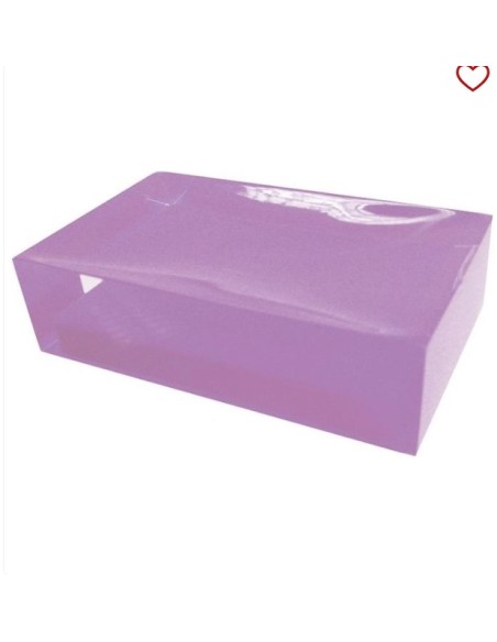 Portasapone da appoggio Rainbow in resina lilla, 11 x 7 x 3 cm | Gedy -GEDY