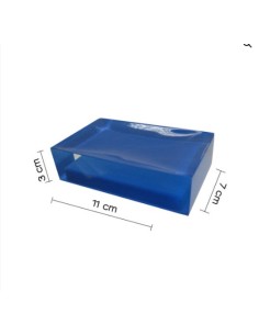Portasapone da appoggio Rainbow in resina blu, 11 x 7 x 3 cm | Gedy -GEDY 2