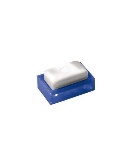 Portasapone da appoggio Rainbow in resina blu, 11 x 7 x 3 cm | Gedy -GEDY