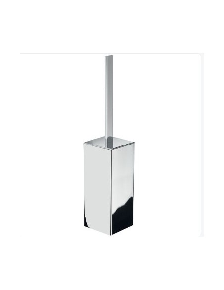 Portascopino da terra Lounge in Cromall® cromo lucido, 8x8x40,4 cm | Gedy -GEDY