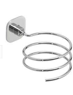 Porta asciugacapelli da parete Teide in Cromall® e acciaio inox cromo lucido | Gedy -GEDY