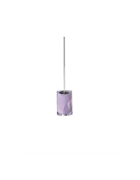 Scopino da appoggio Twist in resina lilla, 12x13,5x47 cm | Gedy -GEDY
