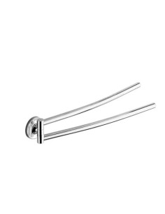 Portasalviette a snodo a due braccia Vermont cromo, da parete | Gedy -GEDY