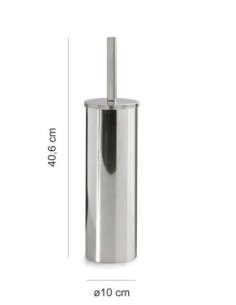 Scopino da bagno Vermont in acciaio inox e Cromall® cromo, Ø 10 x 40,6 cm | Gedy -GEDY 2
