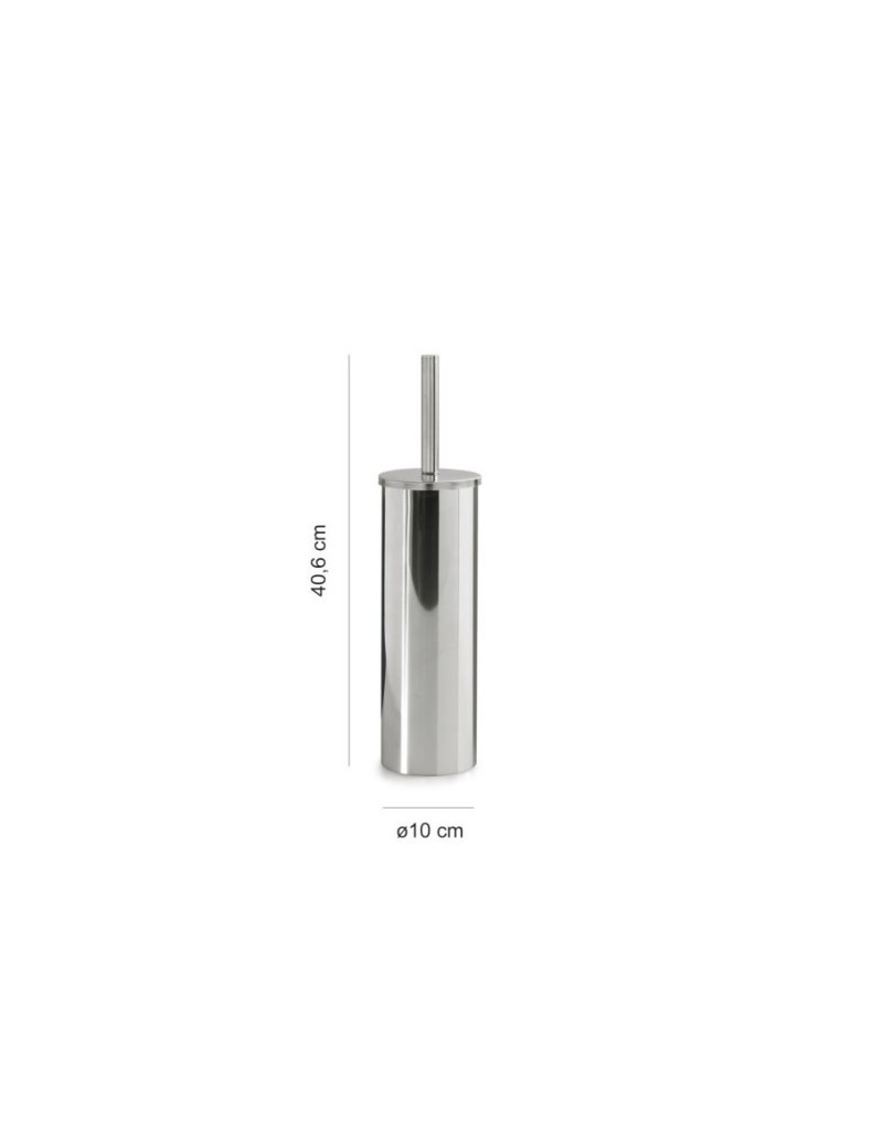 Scopino da bagno Vermont in acciaio inox e Cromall® cromo, Ø 10 x 40,6 cm | Gedy -GEDY