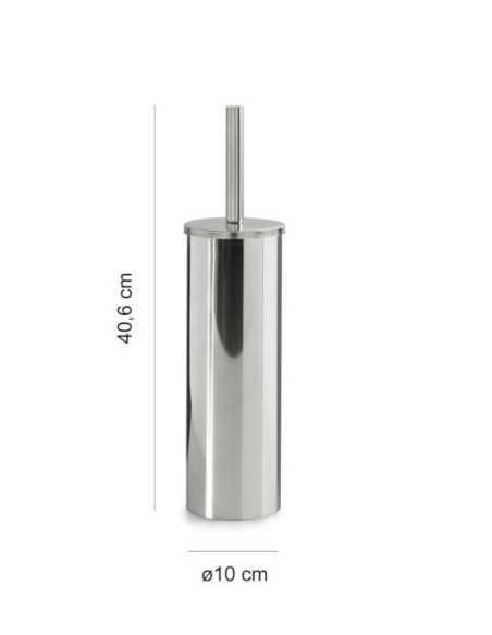 Scopino da bagno Vermont in acciaio inox e Cromall® cromo, Ø 10 x 40,6 cm | Gedy -GEDY
