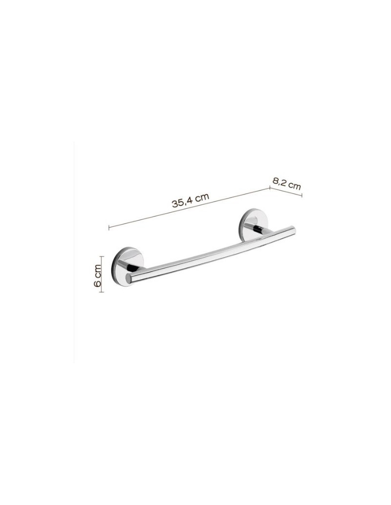 Portasalviette da parete Vermont 35 cm in ottone e Cromall cromato | Gedy -GEDY