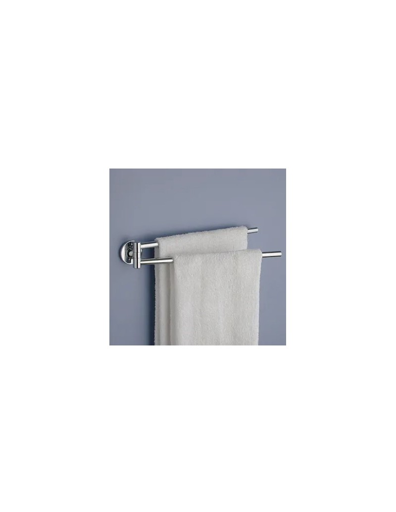 Portasalviette a snodo a due braccia Vermont cromo, da parete | Gedy -GEDY