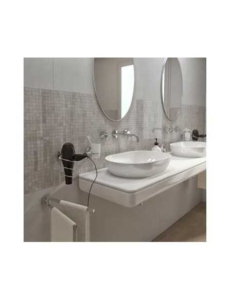 Portasalviette a snodo a due braccia Vermont cromo, da parete | Gedy -GEDY