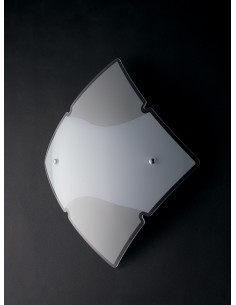 Plafoniera a vela Jolly 30 cm in vetro bianco e alabastro, 1 luce E27 | GM Illuminazione -GM ILLUMINAZIONE