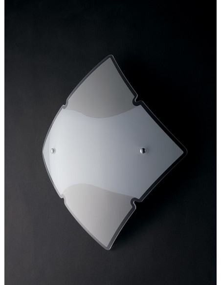 Plafoniera a vela Jolly 50 cm in vetro bianco e alabastro, 3 luci E27 | GM Illuminazione -GM ILLUMINAZIONE