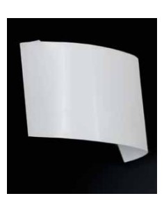 Applique Linea in vetro bianco lucido e metallo cromo, 10x18 cm, E27 | GM Illuminazione -GM ILLUMINAZIONE