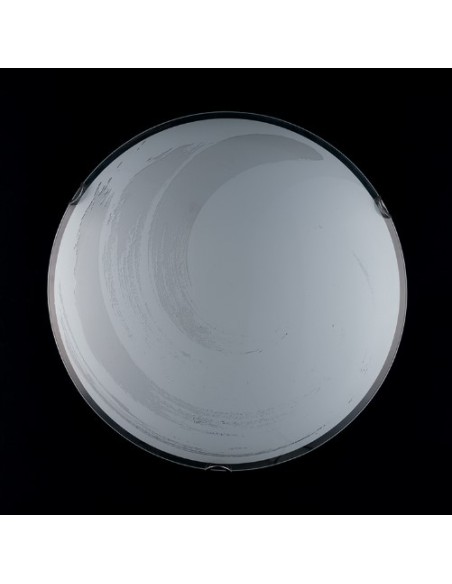 Plafoniera tonda Brio Ø 40 cm in vetro serigrafato, 2 luci E27 | GM Illuminazione -GM ILLUMINAZIONE