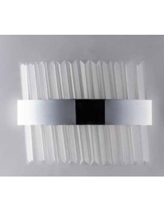 Applique LED Iride con stecche in cristallo e fascia cromo, 10 W 4000 K | GM Illuminazione -GM ILLUMINAZIONE