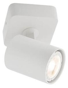 Faretto spot Cameo 1 luce in alluminio bianco, soffitto o parete, GU10 | Redo -REDO GROUP