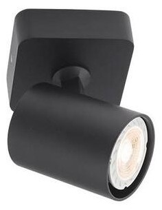 Faretto spot Cameo 1 luce in alluminio nero, soffitto o parete, GU10 | Redo -REDO GROUP