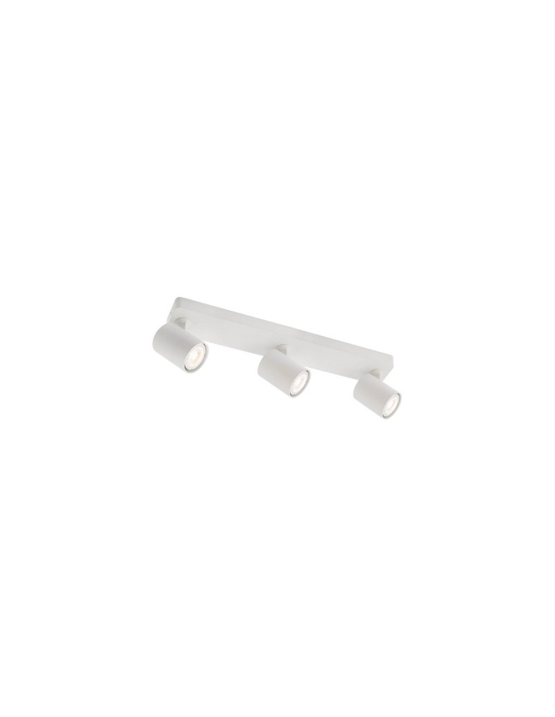 Faretto spot Cameo 3 luci in alluminio bianco, soffitto o parete, GU10 | Redo -REDO GROUP