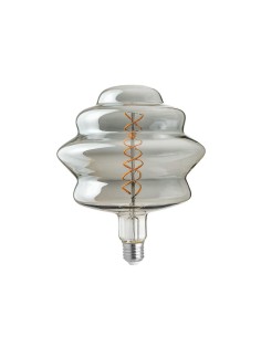 Lampadina LED decorativa a coglimiele fumè E27, 6 W 2700 K, dimmerabile | Gea Luce -GEA LUCE