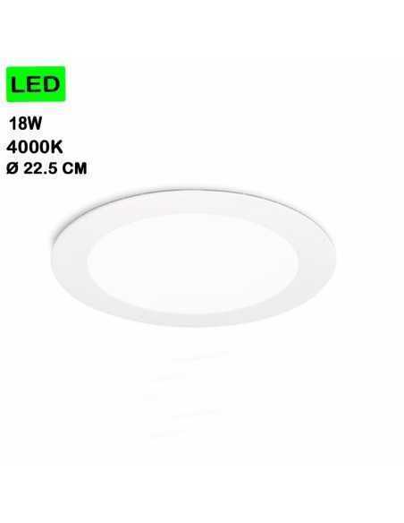 Faro LED da incasso slim per cartongesso Ø 22,5 cm bianco, 18 W 4000 K | Gea Luce -GEA LUCE