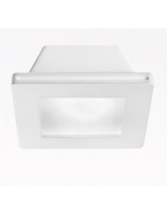 Faretto da incasso quadrato in gesso bianco satinato per cartongesso, GU10 | Gea Luce -GEA LUCE 2