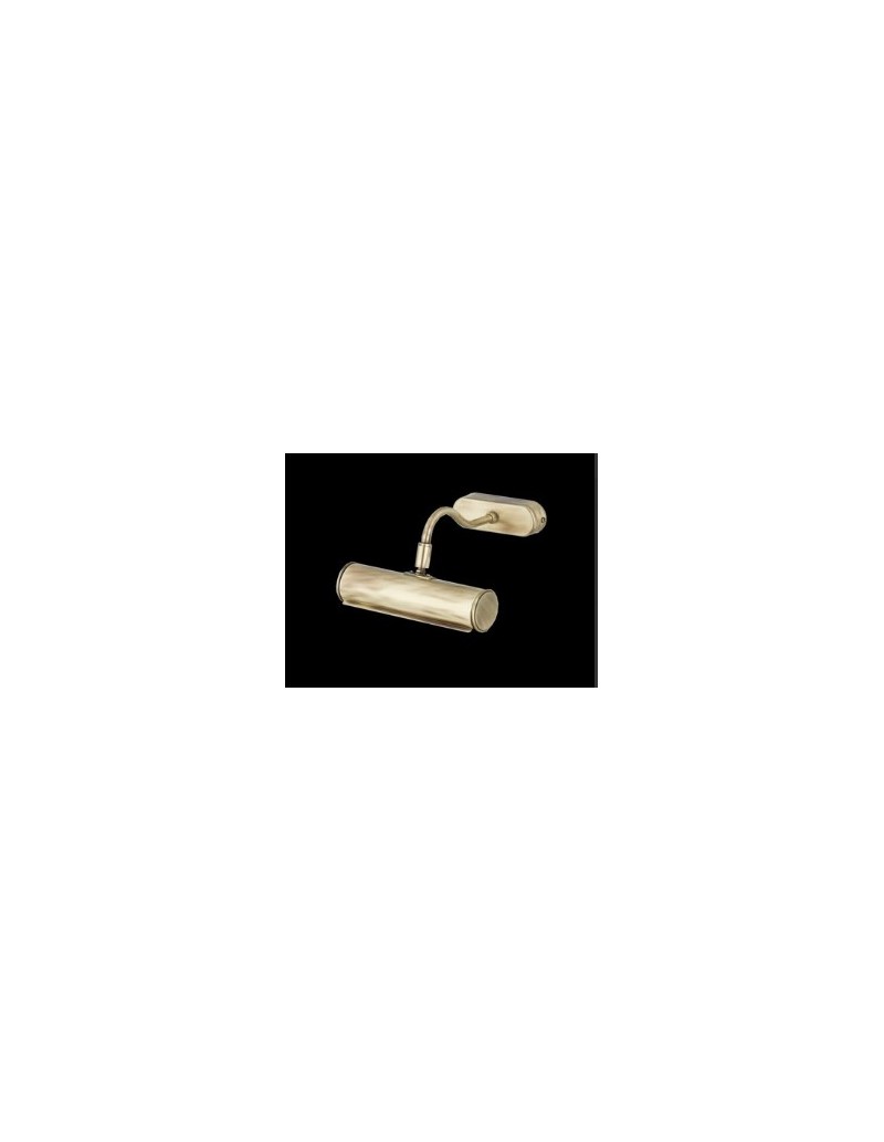 Reglette da quadro Lettura in ottone bronzo con snodo, 30 cm, 2 G9, made in Italy | Porreca -PORRECA