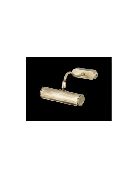 Reglette da quadro Lettura in ottone bronzo con snodo, 30 cm, 2 G9, made in Italy | Porreca -PORRECA