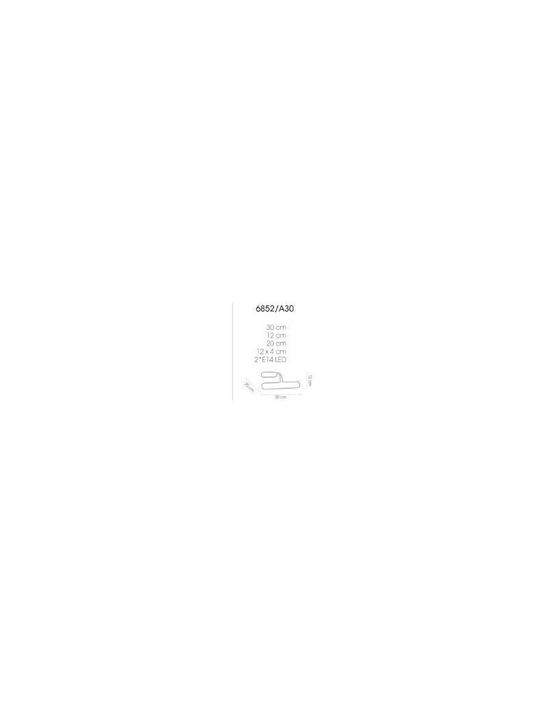 Reglette da quadro Lettura in ottone bronzo con snodo, 30 cm, 2 G9, made in Italy | Porreca -PORRECA