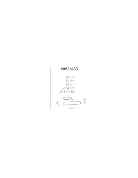 Reglette da quadro Lettura in ottone bronzo con snodo, 30 cm, 2 G9, made in Italy | Porreca -PORRECA