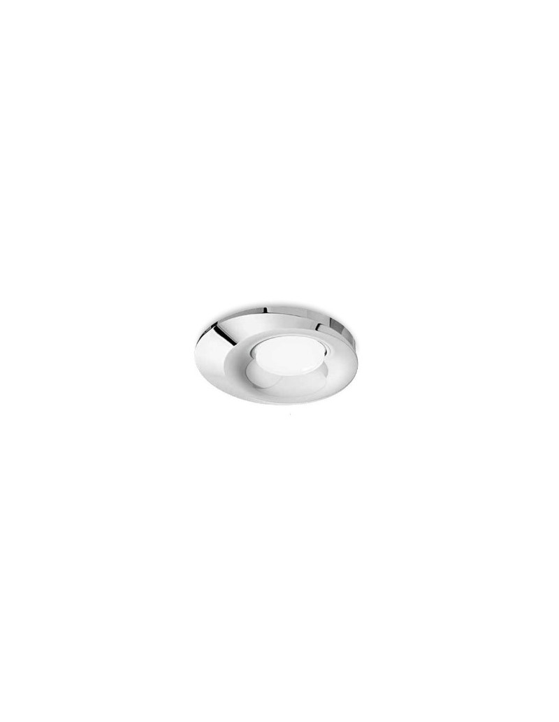 Faretto da incasso tondo Janus per cartongesso in alluminio cromo, GU10 | Gea Luce -GEA LUCE