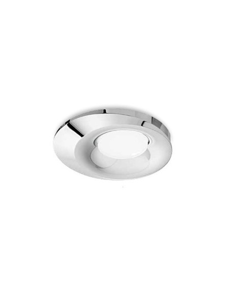 Faretto da incasso tondo Janus per cartongesso in alluminio cromo, GU10 | Gea Luce -GEA LUCE
