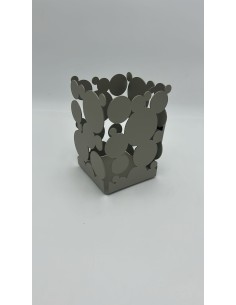Bolle porta mestoli in metallo tortora, taglio laser | Ceart -CEART