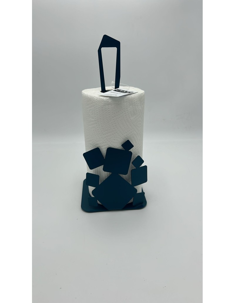 Materia porta scottex in metallo laccato petrolio | Ceart -CEART