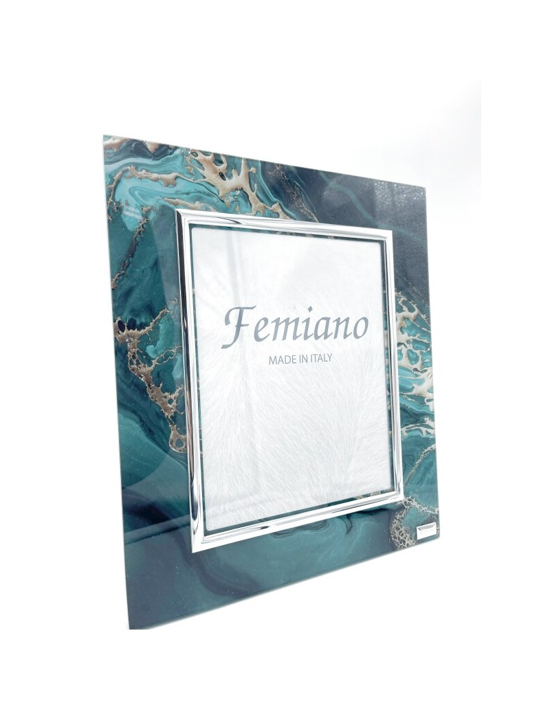 Emerald cornice da appoggio in resina verde e oro, foto 18x24cm | First Class -FIRST CLASS - FEMIANO - ELITE