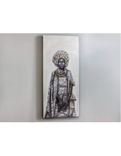 Quadro Kisai 70x160 cm ritratto di donna africana in acrilico su tela, cornice | Schuller -SCHULLER 2