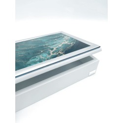 Emerald scatola porta gioie verde e oro con legno bianco | First Class -FIRST CLASS - FEMIANO - ELITE 2