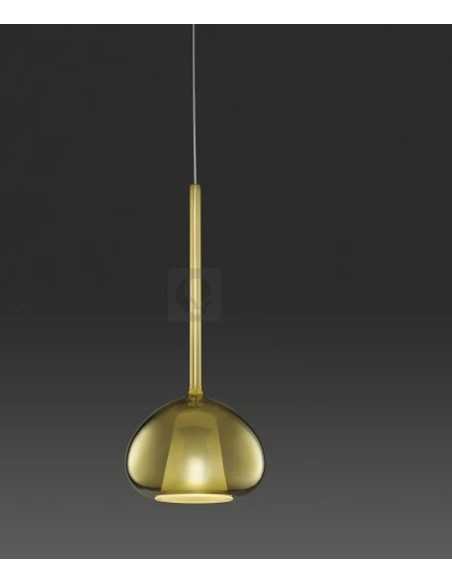 Lampada a sospensione Beba 5 luci in vetro borosilicato oro, bronzo e cromo, G9 | Sforzin -SFORZIN - MILOOX