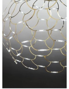 Lampada a sospensione LED Lamoi Ø 60 cm in oro, luce naturale 4000 K | Sforzin Miloox -SFORZIN - MILOOX 2
